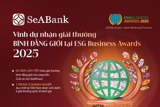 Hai giải thưởng uy tín ghi nhận nỗ lực đặt con người lên hàng đầu của SeABank