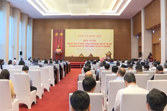 Hội nghị tổng kết công tác phòng, chống tham nhũng, lãng phí, tiêu cực của Đảng bộ Quốc hội trong nhiệm kỳ XIII của Đảng