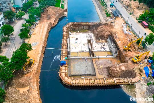 Đập dâng giữ nước trên sông Tô Lịch hiện tại ra sao?