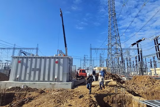 PTC1 tăng tốc thi công lắp kháng bù ngang tại Trạm biến áp 500kV Thanh Hóa