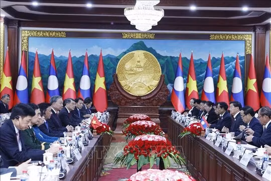 Tổng Bí thư Tô Lâm hội đàm với Tổng Bí thư, Chủ tịch nước Lào