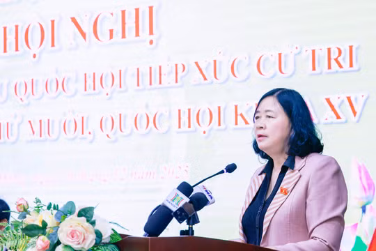 Chủ tịch Ủy ban Trung ương MTTQ Việt Nam tiếp xúc cử tri Hà Nội