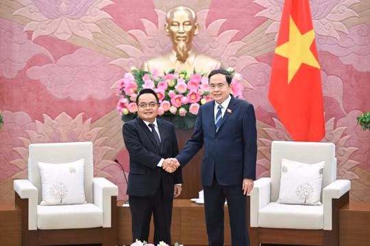 Chủ tịch Quốc hội Trần Thanh Mẫn tiếp Chủ tịch Kiểm toán Nhà nước Lào