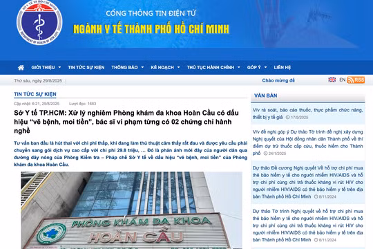 Sở Y tế TP HCM: 'Vẽ bệnh, moi tiền' sẽ bị xử lý đến mức cấm hành nghề vĩnh viễn