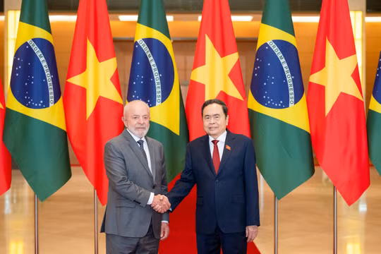 Chủ tịch Quốc hội Trần Thanh Mẫn hội kiến Tổng thống Brazil Luiz Inácio Lula da Silva
