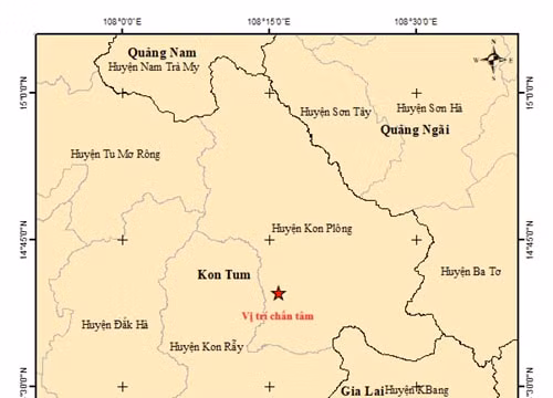 Kon Tum xảy ra động đất 3.0 độ trước trận động đất hơn 7 độ ở Myanmar