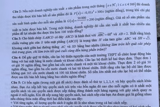Đáp án đề thi tốt nghiệp THPT 2025 môn Hóa Học, mã đề 0315 (tham khảo)