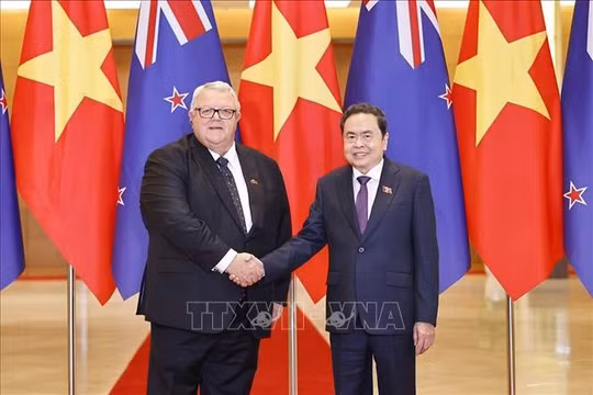 Chủ tịch Quốc hội Trần Thanh Mẫn hội đàm với Chủ tịch Quốc hội New Zealand