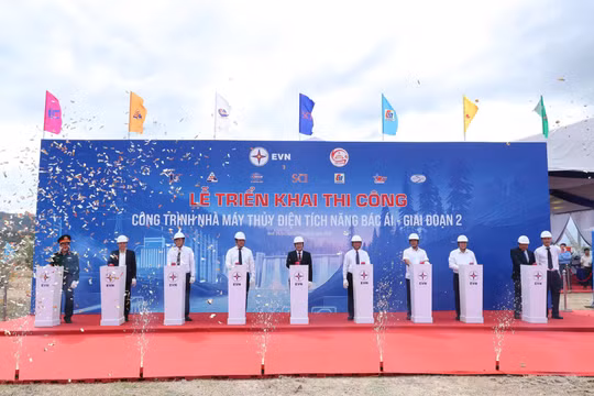 Triển khai thi công xây dựng dự án nhà máy thủy điện tích năng Bác Ái - giai đoạn 2