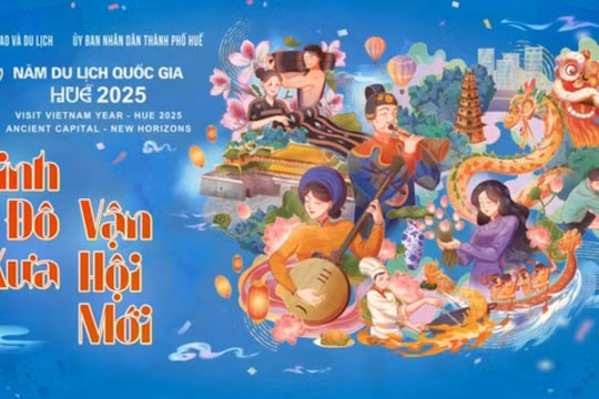 Poster chính thức của Năm Du lịch quốc gia - Huế năm 2025 có gì mới?