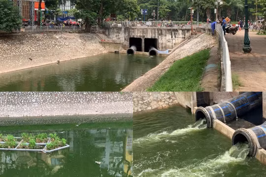 Bổ cập nước Hồ Tây: Sức sống mới cho sông Tô Lịch