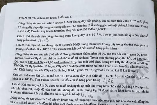 Đáp án đề thi tốt nghiệp THPT 2025 môn Hóa học, mã đề 0307 (tham khảo)
