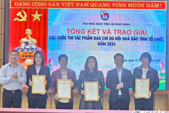 Hội Nhà báo tỉnh quảng Ninh trao giải cuộc thi tác phẩm báo chí năm 2024