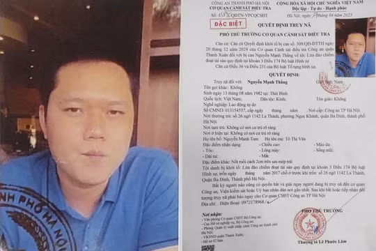 Truy nã đối tượng nhận tiền xin học vào trường thuộc ngành Công an rồi bỏ trốn