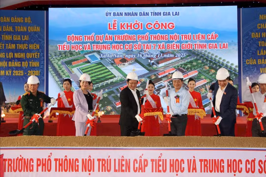 Gia Lai khởi công 7 trường nội trú biên giới: Bước đi chiến lược giữ vững biên cương