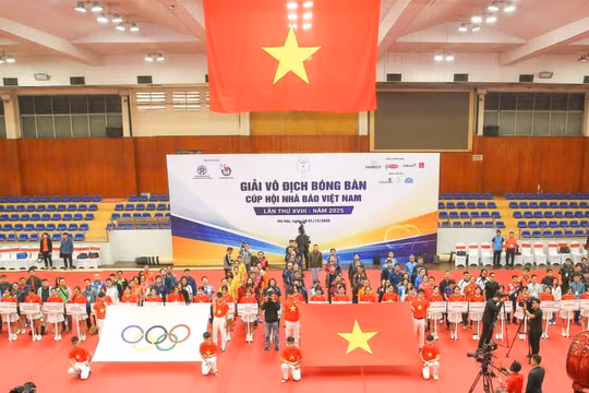 Khai mạc Giải vô địch bóng bàn Cúp Hội Nhà báo Việt Nam lần thứ XVIII năm 2025: Điểm hẹn thể thao giàu ý nghĩa của giới báo chí