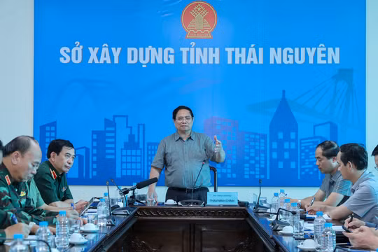 Thủ tướng: Thái Nguyên khẩn cấp xây dựng đường và đê hai bên sông Cầu, hoàn thành trong tháng 6/2026
