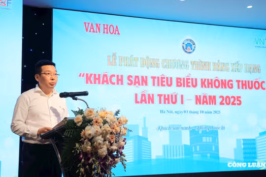 Phát động Chương trình Bảng xếp hạng 'Khách sạn tiêu biểu không thuốc lá' 2025