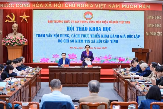 Xây dựng Bộ chỉ số niềm tin xã hội, phát huy sức mạnh đại đoàn kết toàn dân
