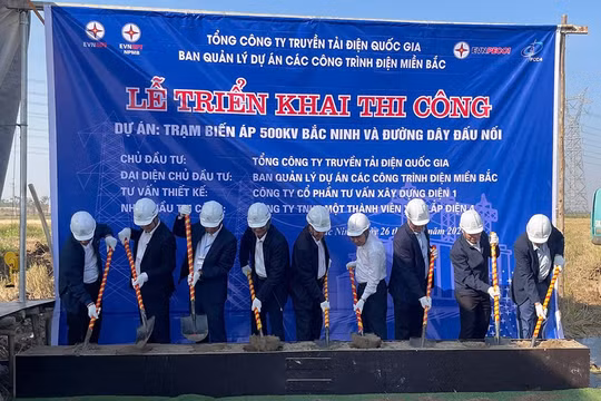 Triển khai thi công Dự án Trạm biến áp 500kV Bắc Ninh và đường dây đấu nối