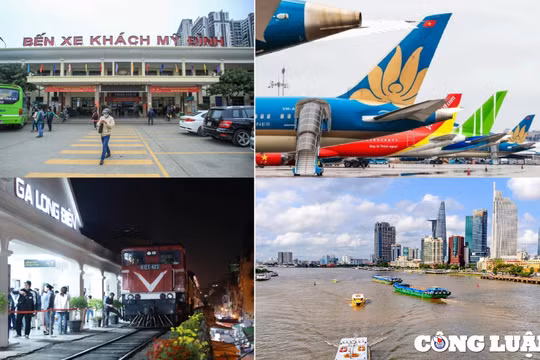 Máy bay, tàu xe tăng tải phục vụ dịp Tết Dương lịch 2026