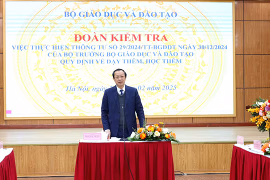 Thứ trưởng Phạm Ngọc Thưởng: Không thỏa hiệp, biến tướng dạy thêm học thêm