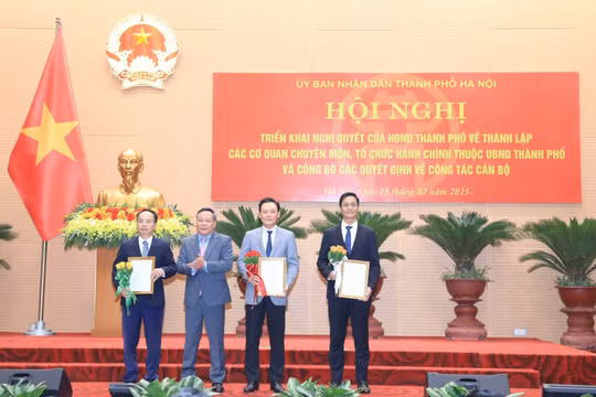 10 lãnh đạo sở, ngành Hà Nội được bổ nhiệm sau sáp nhập