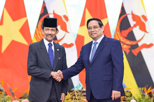 Thủ tướng Phạm Minh Chính hội kiến Quốc vương Brunei Darussalam Haji Hassanal Bolkiah