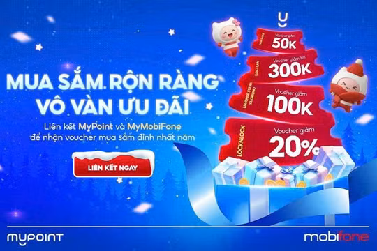 MyPoint đổ bộ voucher cuối năm: Mua sắm rộn ràng – Vô vàn ưu đãi