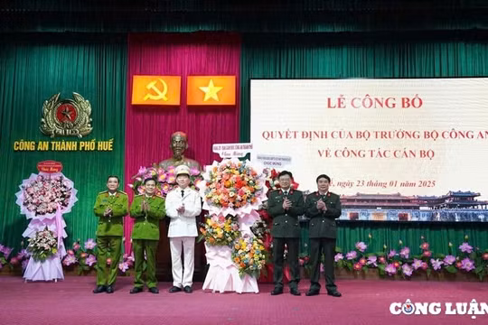 Bổ nhiệm Phó Giám đốc Công an TP Huế