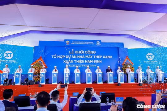 Khởi công Dự án Thép Xanh Xuân Thiện Nam Định 98.000 tỷ đồng: Động lực mới cho kinh tế vùng