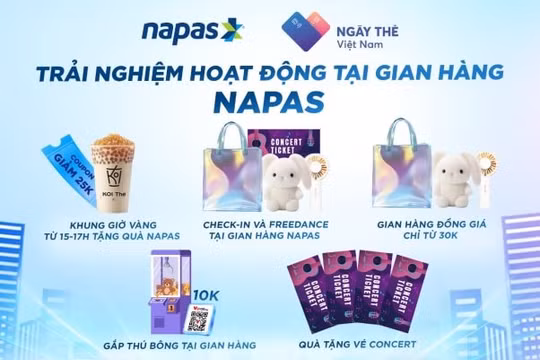 NAPAS mang hệ sinh thái thanh toán hiện đại cùng hàng ngàn quà tặng hấp dẫn đến Ngày thẻ Việt Nam 2025