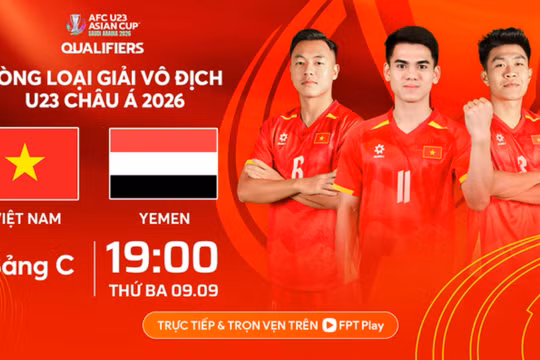 Xem trực tiếp trận U23 Việt Nam – U23 Yemen tại vòng loại U23 châu Á trên kênh nào?