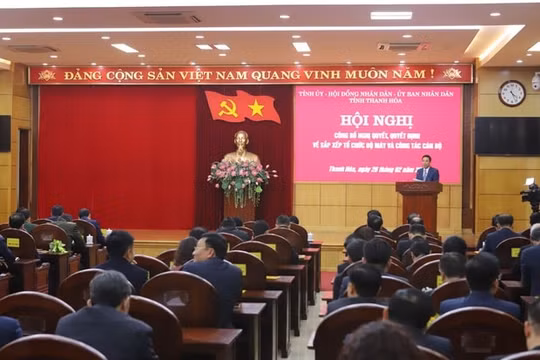 Thanh Hóa: Công bố quyết định bổ nhiệm nhiều Giám đốc Sở