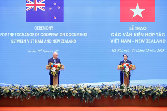 Việt Nam-New Zealand nâng cấp quan hệ lên Đối tác Chiến lược Toàn diện, quyết tâm thực hiện hiệu quả '5 điểm hơn'