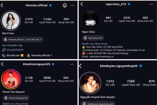 Hàng loạt hoa hậu, á hậu Việt Nam gỡ bỏ danh hiệu Miss Universe