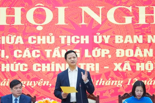Chủ tịch UBND tỉnh Thái Nguyên đối thoại với Nhân dân, lắng nghe kiến nghị từ cơ sở