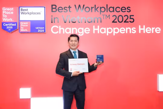 Amway đứng top 6 nơi làm việc xuất sắc hàng đầu Việt Nam 2025