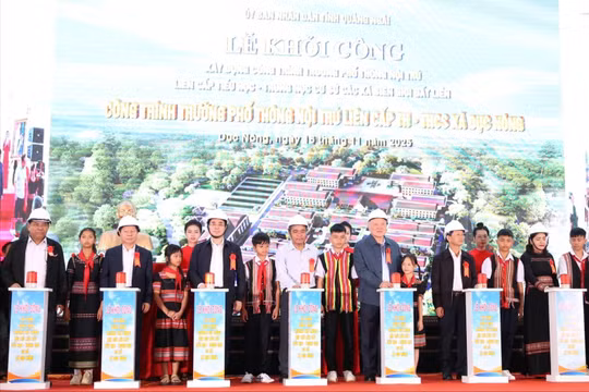 Khởi công xây dựng hệ thống trường nội trú liên cấp tại các xã biên giới Quảng Ngãi: Bước đột phá về hạ tầng giáo dục nơi phên dậu, tạo điểm tựa phát triển bền vững