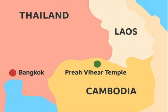 Căng thẳng dẫn đến việc đóng các cửa khẩu biên giới Thái Lan - Campuchia, nhưng không ảnh hướng tới các chuyến bay du lịch