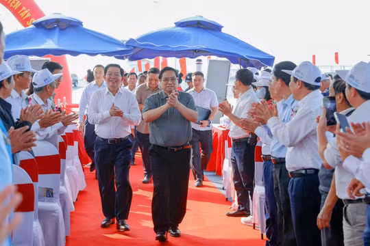 Thủ tướng Phạm Minh Chính dự lễ khánh thành đập dâng Phú Phong, tỉnh Bình Định