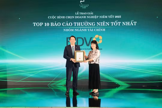 BIDV nhận giải Báo cáo thường niên tốt nhất lần thứ 3 liên tiếp