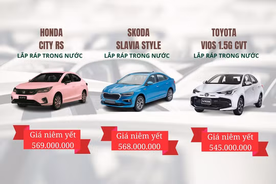 Cùng tầm giá, Skoda Slavia có gì cạnh tranh Toyota Vios và Honda City?