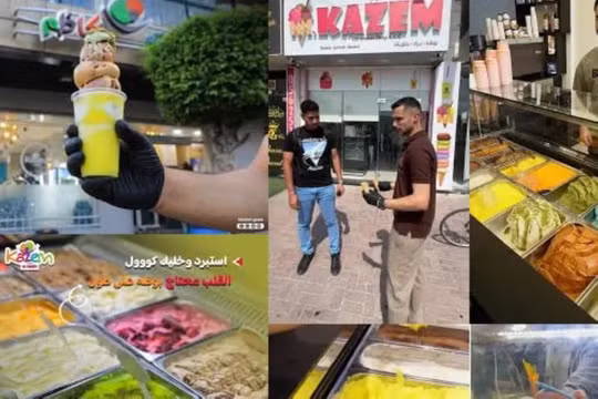 Tiệm kem nổi tiếng một thời ở Gaza khơi dậy hoài niệm với chi nhánh đầu tiên tại UAE