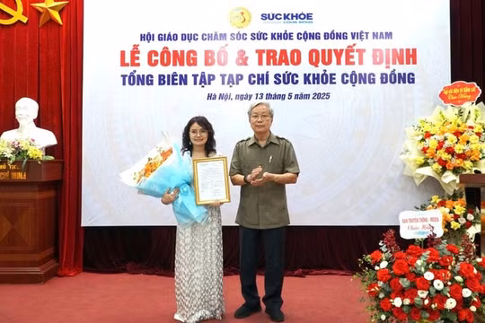 Nhà báo Chu Loan được bổ nhiệm làm Tổng Biên tập Tạp chí Sức khỏe Cộng đồng