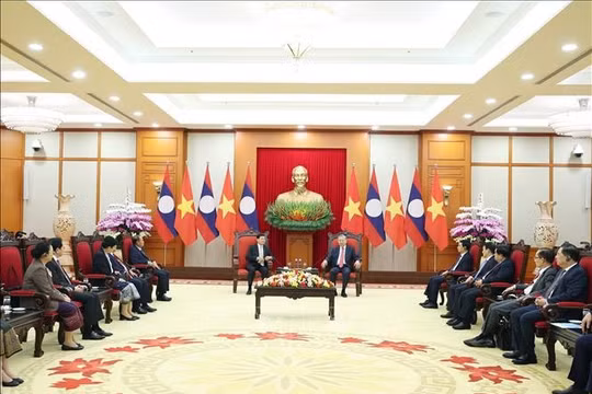 Công ước Hà Nội: Tổng Bí thư Tô Lâm gặp Tổng Bí thư, Chủ tịch nước Lào