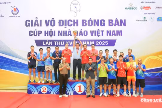 Bế mạc Giải vô địch bóng bàn Cúp Hội Nhà báo Việt Nam 2025: Ngày hội thể thao lớn và giàu tính kết nối của người làm báo
