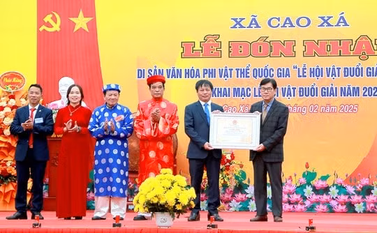 Phú Thọ có thêm Di sản văn hóa phi vật thể quốc gia: "Lễ hội vật đuổi giải Đình Vĩnh Mộ"