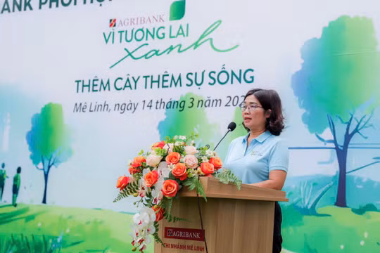 “Agribank - Thêm cây, thêm sự sống”, lan tỏa hành trình “Vì tương lai xanh” tại Mê Linh