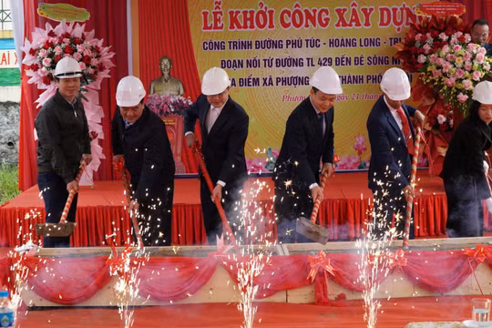 Phượng Dực (Hà Nội): Khởi công xây dựng đường giao thông hơn 300 tỷ